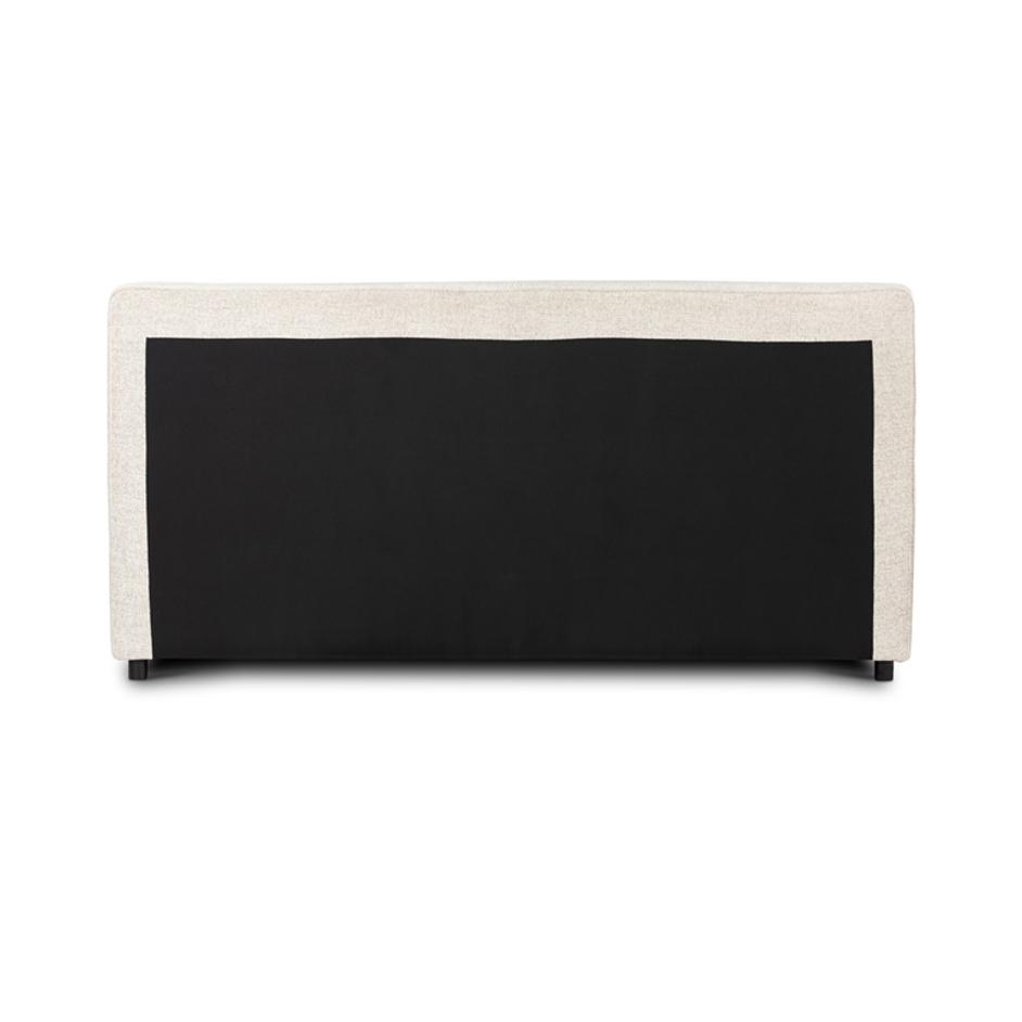 Aidan Bed In Plushtone Linen In Queen by FOUR HANDS