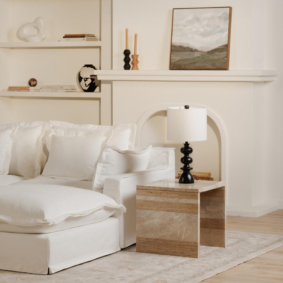 Rosa Accent Table Mixed Marble by Moes Home