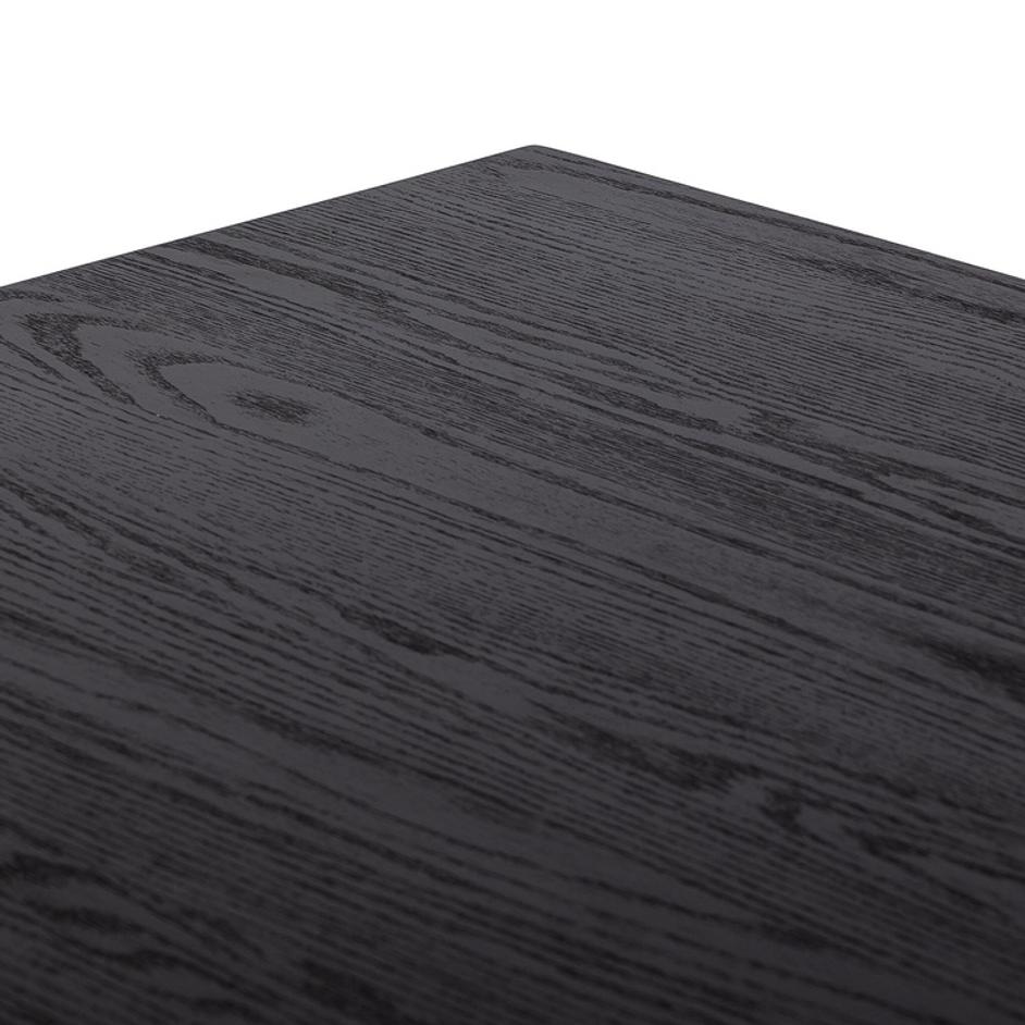 Millie Dining Table - Drifted Matte Black Veneer by Four Hands