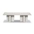 Terrell Outdoor Coffee Table - Matte White Cast Aluminum by Four Hands