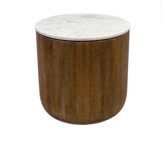 Josie 22" Round End Table Umber by Classic Home