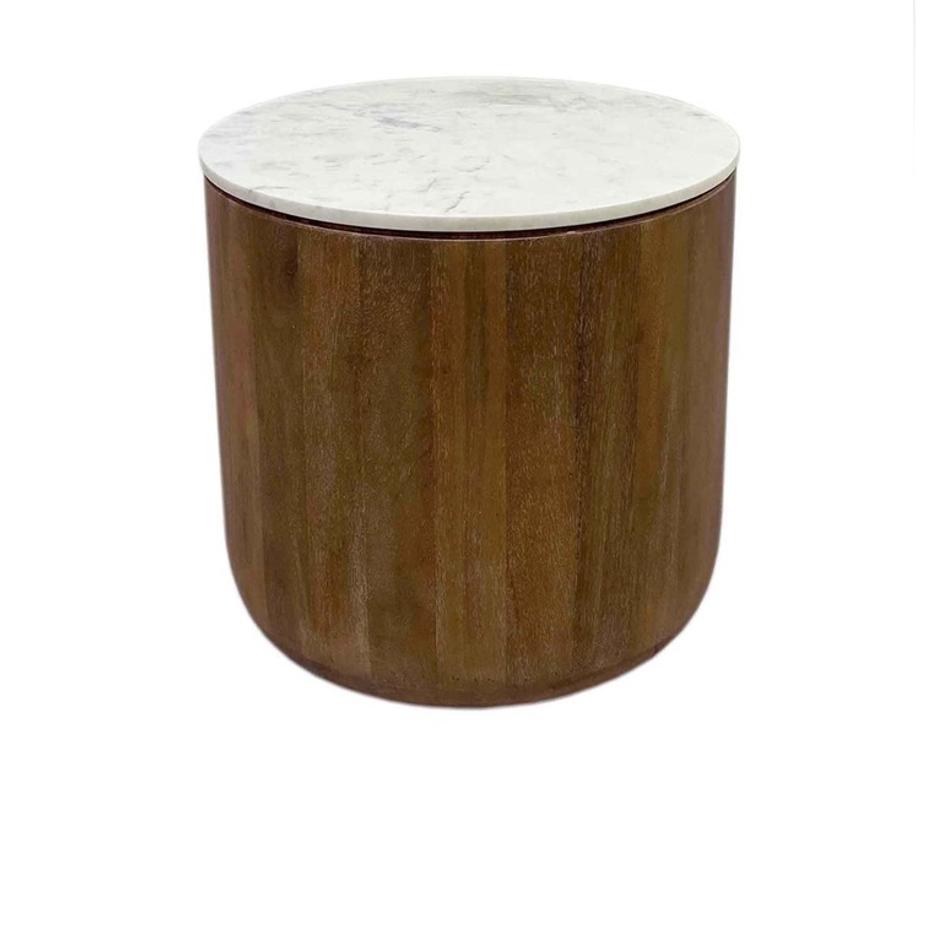 Josie 22" Round End Table Umber by Classic Home