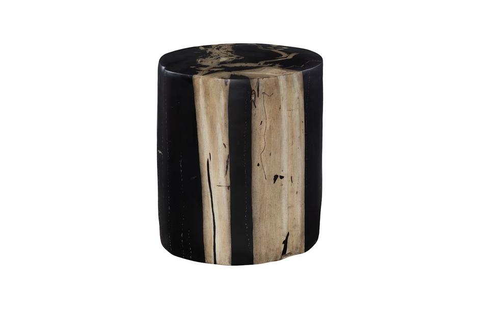 Cast Petrified Wood Stool by Phillips Collection