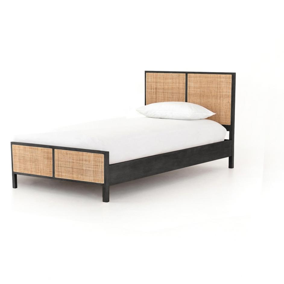 Sydney Twin Bed in Black Wash by FOUR HANDS