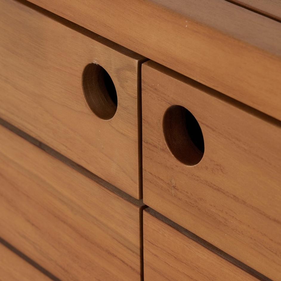 Lula Outdoor Sideboard - Natural Teak-FSC by Four Hands