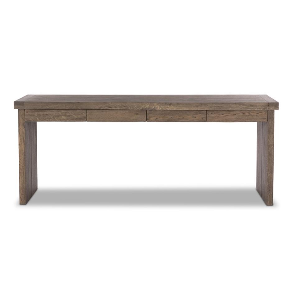 Warby Desk in Worn Oak Veneer by FOUR HANDS