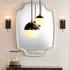 Selene Wall Mirror, White by Jamie Young