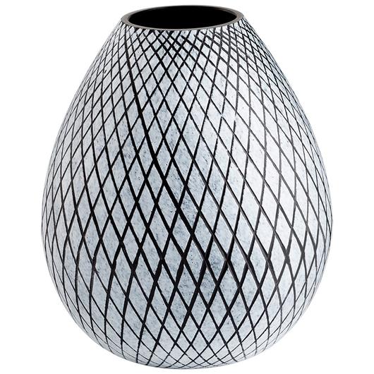 Medium Bozeman Vase in Frosted Grey by Cyan Design