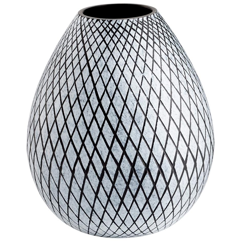 Medium Bozeman Vase in Frosted Grey by Cyan Design