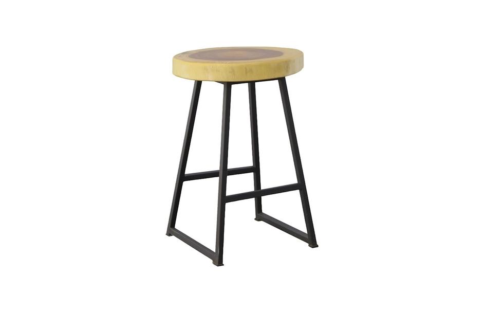 Chuleta Round Bar Stool, Natural by Phillips Collection