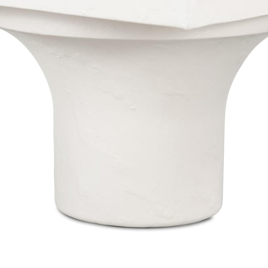 Parra Coffee Table In Plaster Molded Concrete by FOUR HANDS