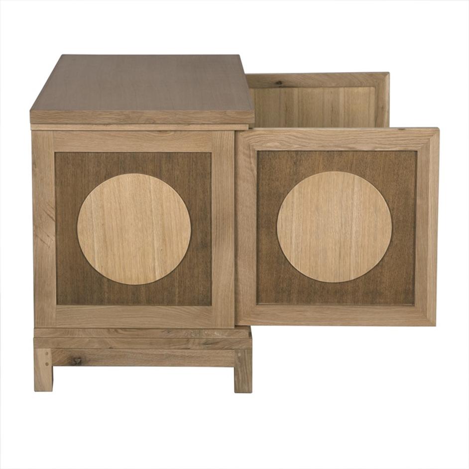 Wellington 2 Door Sideboard, White Oak by Noir Furniture