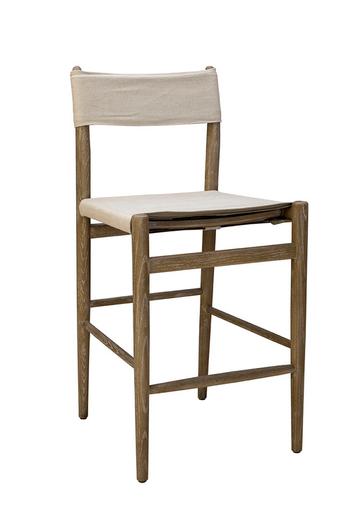 Linen Prescott Counter Stool by Furniture Classics