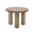 Mesa End Table In Light Brushed Parawood by FOUR HANDS