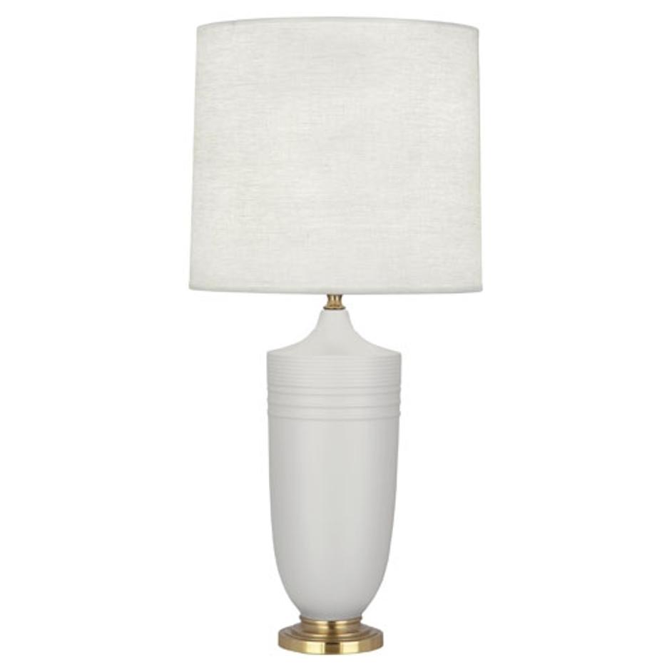 Matte Dove Michael Berman Hadrian Table Lamp by Robert Abbey