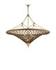 Gaborone Chandelier In Natural & Contemporary Gold Leaf by Currey & Company