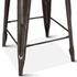 Eiffel 12" Barstool, Teak Top by Home Trends & Design