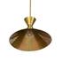 Clement Large Pendant In Burnt Brass And Black Cord by Four Hands