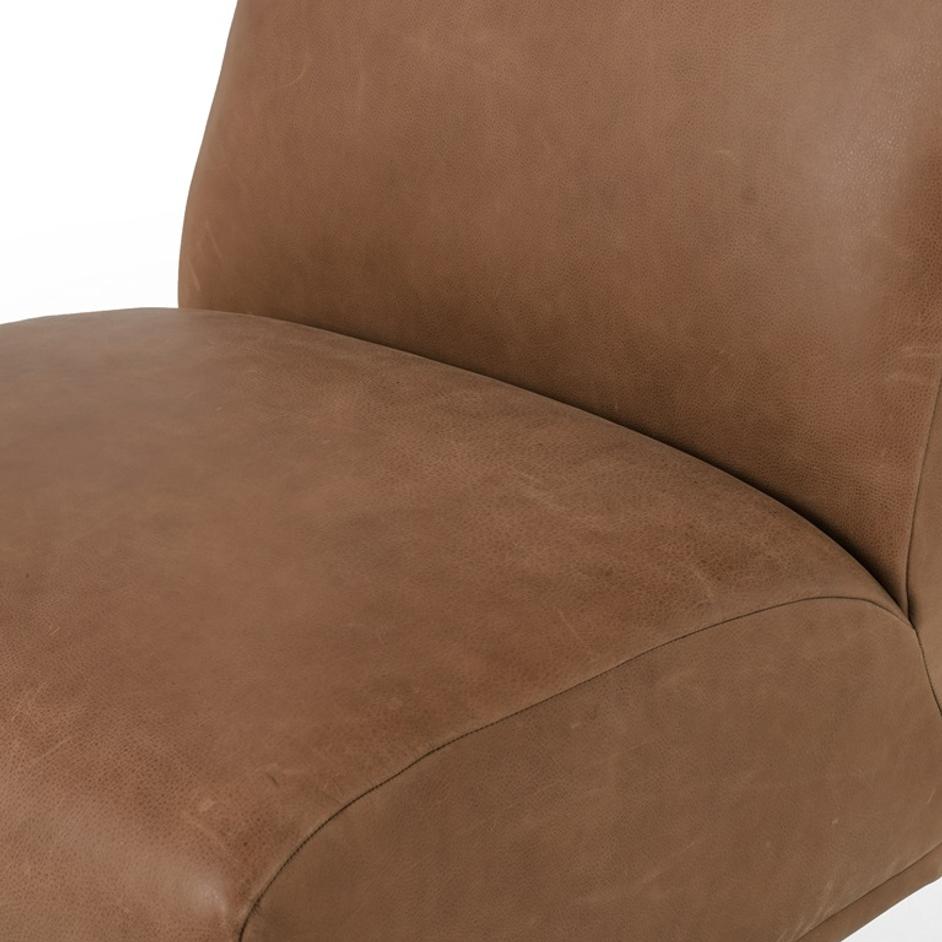 Bronwyn Swivel Chair In Palermo Cognac by FOUR HANDS