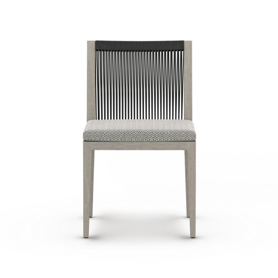 Sherwood Outdoor Dining Chair in Grey and Ash by FOUR HANDS