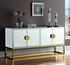 Grace Sideboard/Buffet In Mirrored/Gold Base by Meridian Furniture