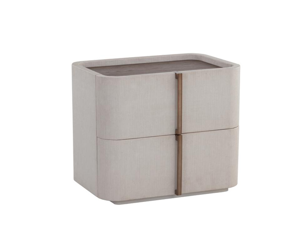 JAMILLE NIGHTSTAND - SMALL - CREAM by Sunpan