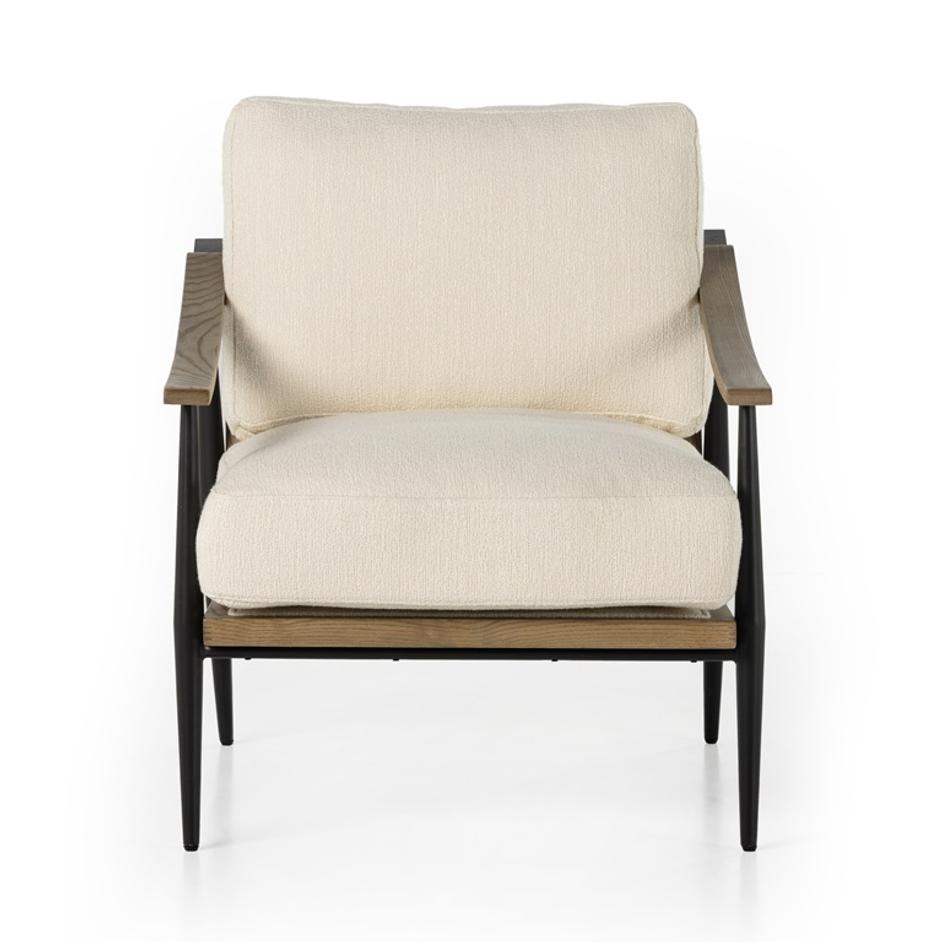 Kennedy Chair In Kerbey Ivory by FOUR HANDS