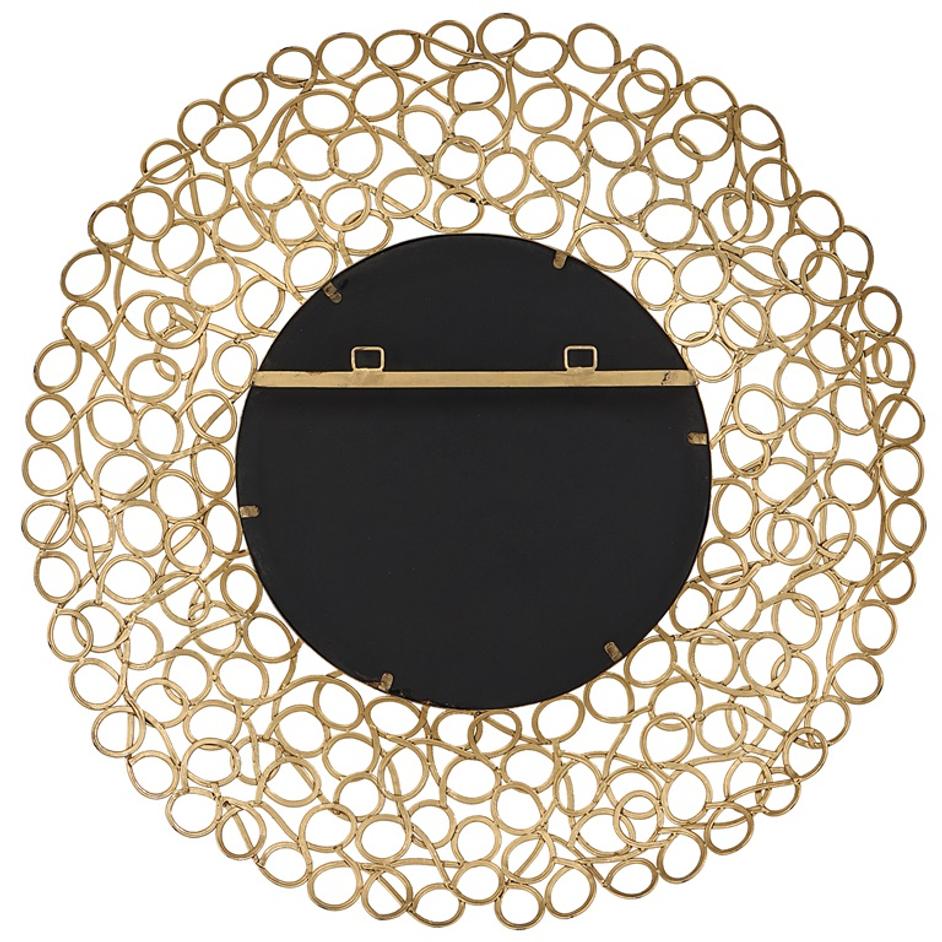 Swirl Round Gold Mirror by Uttermost