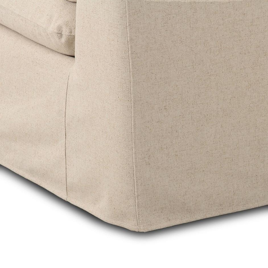 Iggy Slipcover Sofa-98" In Antwerp Natural And Sienna Brown by Four Hands