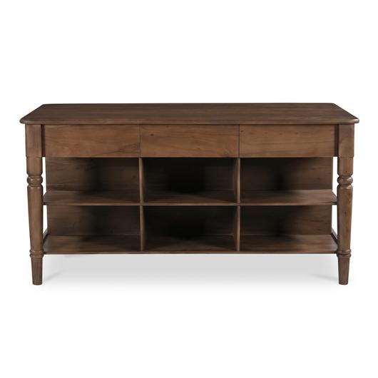 Russet Kitchen Island Brown by Moes Home