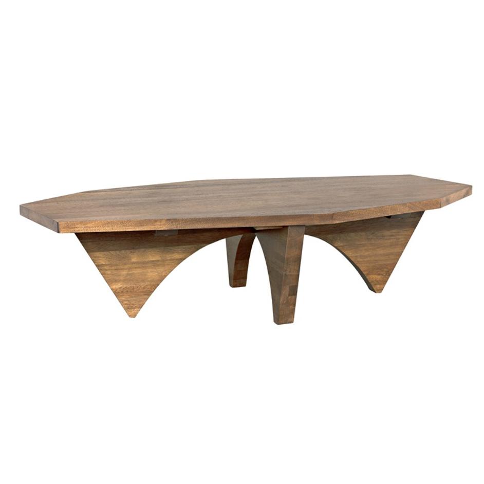 Gadling Dark Walnut Coffee Table by Noir Furniture