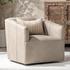 Vernon Leather Swivel Chair Lush by Classic Home