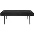 Olivier Modern Black Bench by Uttermost