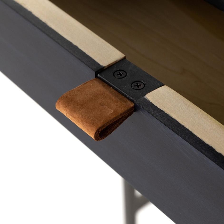 Trey Modular Wall Desk - Black Wash Poplar by Four Hands