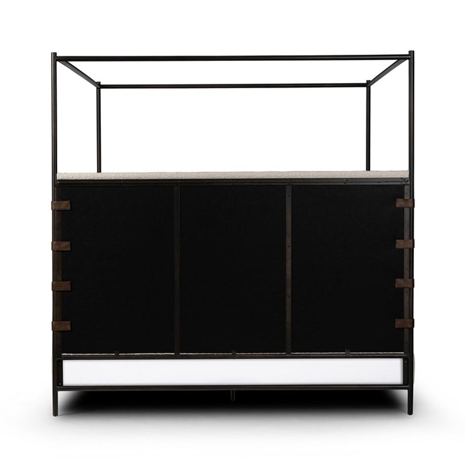 Anderson Canopy Queen Bed - Knoll Natural by Four Hands