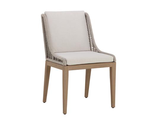 SORRENTO DINING CHAIR - DRIFT BROWN - PALAZZO CREAM by Sunpan
