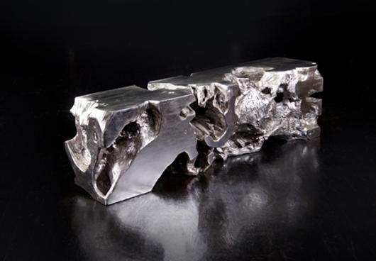 Freeform Bench Silverleaf Resin by PHILLIPS COLLECTION