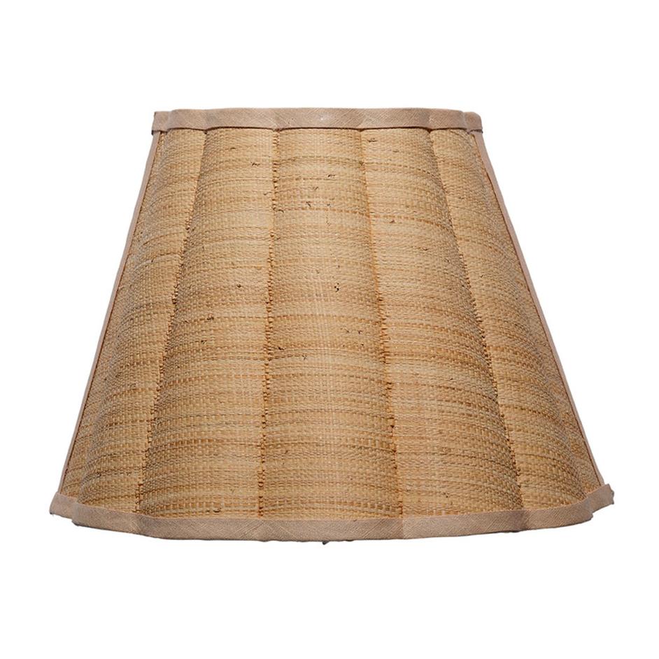 Scalloped 1-Light Wall Sconce, Raffia by Jamie Young