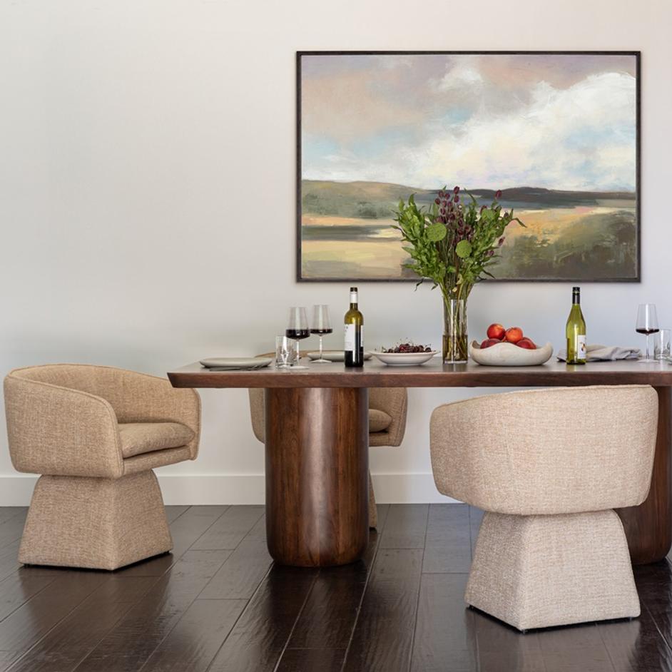 Sardinia Dining Swivel Chair by Curated Collections