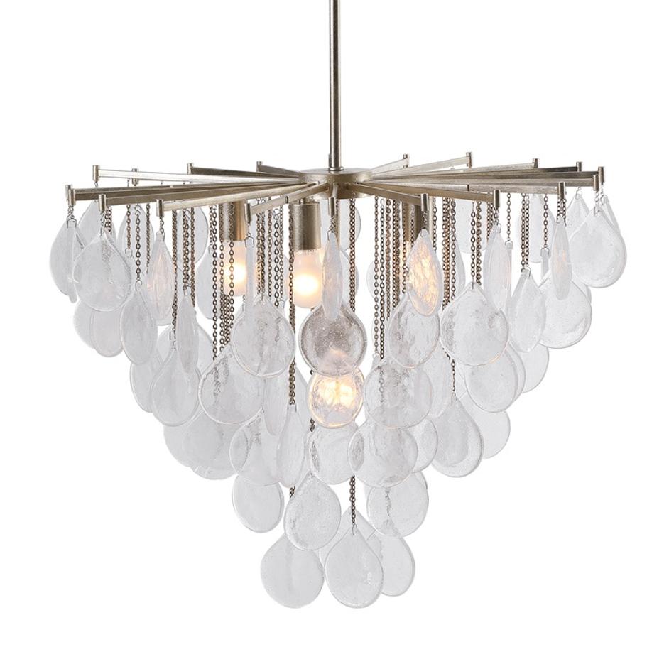 Goccia 6 Light Tear Drop Glass Pendant by Uttermost