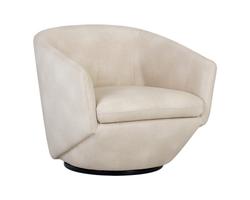 Treviso Swivel Armchair - Bravo Cream by Sunpan