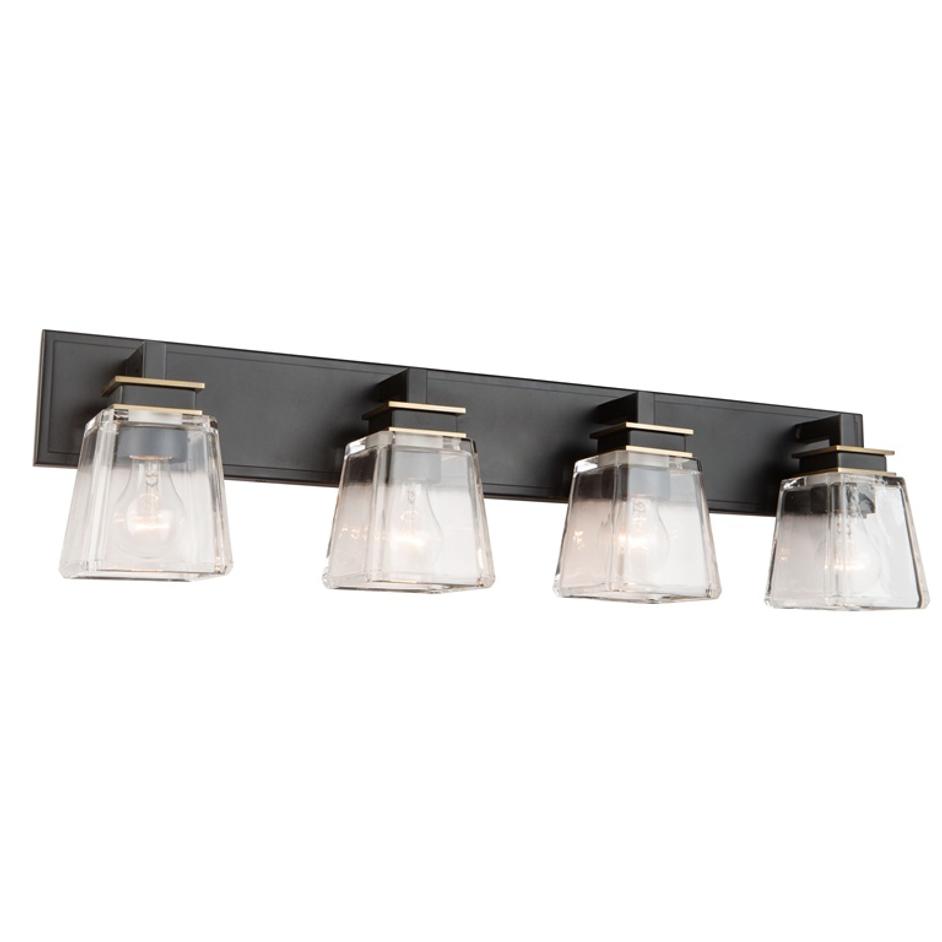 Eastwood 4 Light Wall Light AC11614VB in Black & Brass by Artcraft