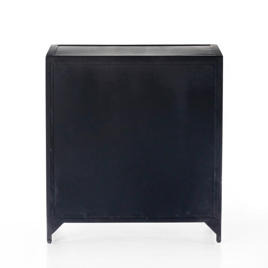 Belmont Large Storage Nightstand In Black by FOUR HANDS