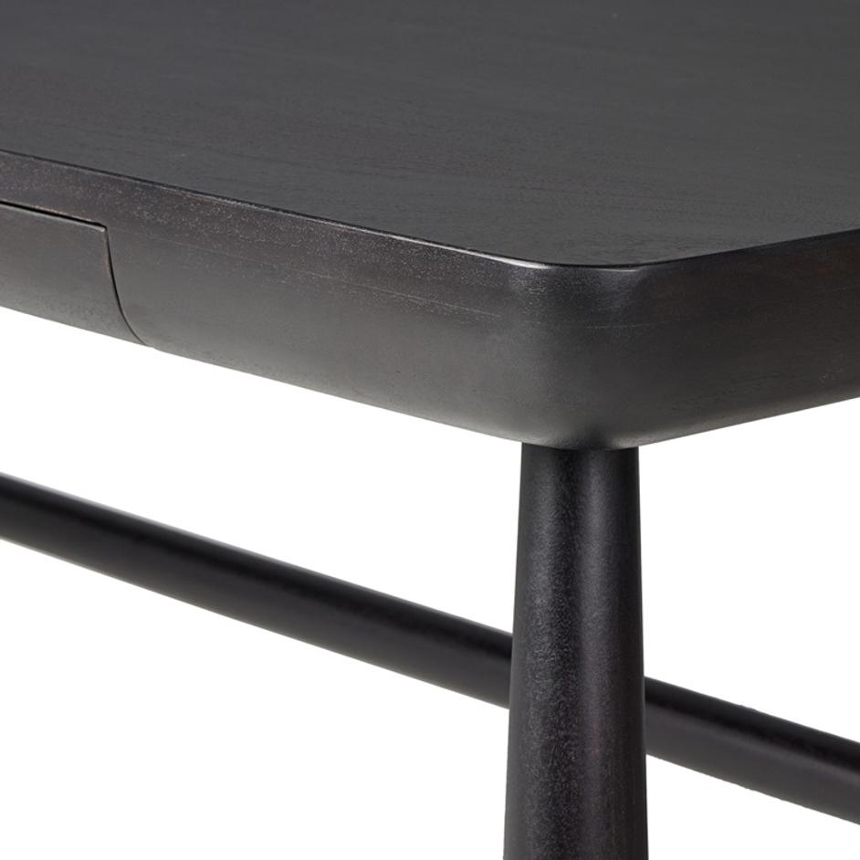 Lorik Desk - Worn Black Acacia by Four Hands