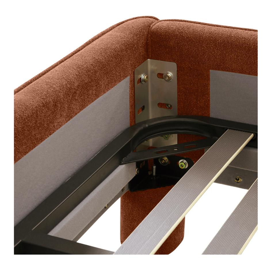 Ichigo Queen Bed Deep Orange by Moes Home