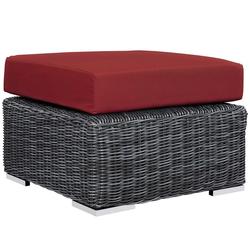 Kindle Outdoor Patio Sunbrella® Ottoman In Canvas Red by Modway Furniture