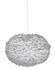 Eos XL Plug-In Pendant in Grey with White Cord by UMAGE