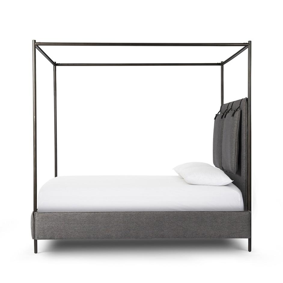 Leigh Canopy King Bed - San Remo Ash by Four Hands