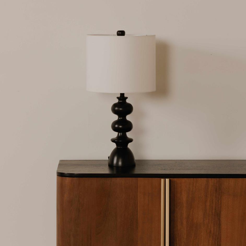 Gwen Table Lamp Black by Moes Home