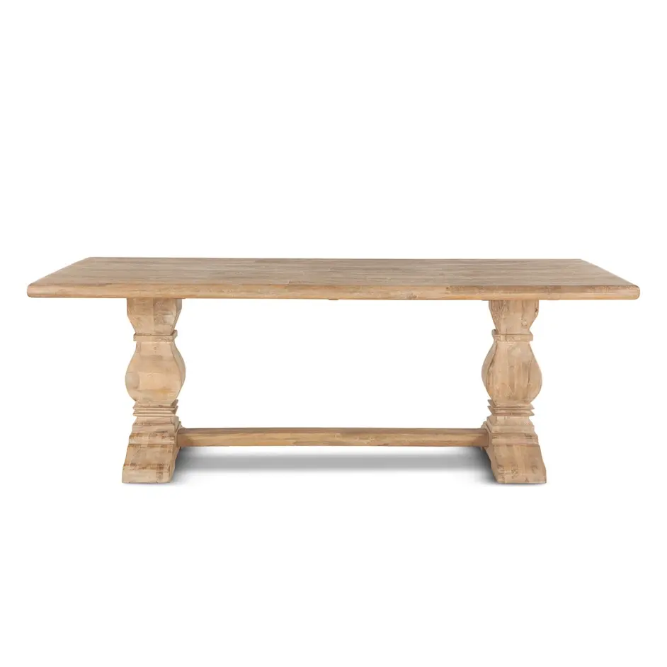 San Rafael 84-Inch Rectangle Mango Wood Dining Table in Antique Oak Finish by Home Trends & Design